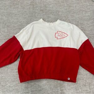 Kansas City Chiefs Cropped Crewneck Sweatshirt